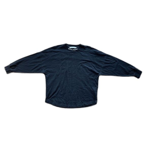 Authentic Palm Angels Classic Black Logo Pullover Sweatshirt Top Mens Size Large - Picture 3 of 13